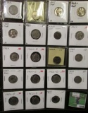 Plastic Stock page with (19) Old Liberty, Buffalo and Jefferson Nickels dating back to 1892. Include