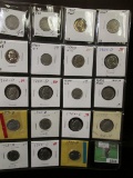 Plastic Stock page with (19) Old Liberty, Buffalo and Jefferson Nickels dating back to 1900. Include