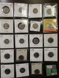 Plastic Stock page with (19) Old Liberty, Buffalo and Jefferson Nickels dating back to 1893. Include