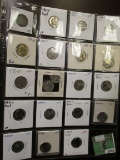 Plastic Stock page with (19) Old Liberty, Buffalo and Jefferson Nickels dating back to 1896. Include