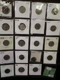 Plastic Stock page with (19) Old Liberty, Buffalo and Jefferson Nickels dating back to 1911. Include