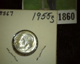 1955 S Super High Grade Roosevelt Silver Dime