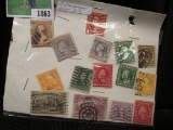 (15) Old Higher Value U.S. Stamps, leaving the cataloguing to you, but all are scarce.