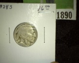 1924 S Buffalo Nickel, Scarce date.