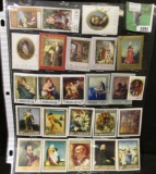 (24) Foreign Stamps honoring Artists.