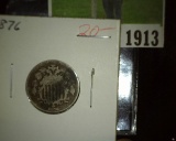 1876 U.S. Shield Nickel.