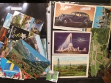 (8) Foreign Picture Post cards, most have correspondence & (5) U.S. Post Cards with Stamps. Will thi