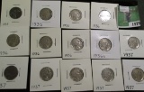 (2) 1935 P, (5) 36 P, S, & (5) 37 P Buffalo Nickels.