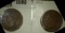 1847 & 1848 U.S. Large Cents.