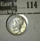 1940 D Mercury Dime, EF.