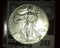 1996 Scarce Date .999 Fine Silver American Eagle Dollar.