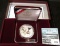 1999 P Dolley Madison Proof Commemorative Silver Dollar in original box of issue with COA.