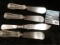 4 silver plate butter spreaders, corn season is coming!