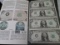 BEP (Bureau of Engraving & Printing) uncut sheet of 4 series 1981A $1 Federal Reserve Notes from Bos