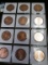 Group of 12 1 ounce Copper Rounds, all are different designs