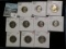 (10) Different Proof Singles from Nickels to Dollars.