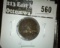 1857 FE Cent, F dark, F value $40