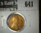 1925-D Lincoln Cent, AU, value $30