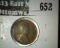 1934 Lincoln Cent, UNC toned, value $12