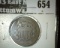 1864 2 Cent Piece, G+, value $15