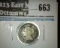 1865 3 Cent Nickel, G, value $15
