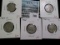 5 Buffalo Nickels - 1934 VF, 1934-D F, 1935 F, 1935-D G & 1935-S F, group value $12+