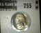 1943-D Jefferson Nickel, BU toned, NICE, MS63 value $12, MS65 value $20
