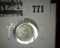 1853 Arrows Seated Liberty Half Dime, VF value $35