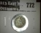 1856 Seated Liberty Half Dime, F value $25