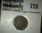 1853 Arrows Seated Liberty Dime, XF+ with luster, XF value $50