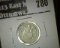 1856 Large Date Seated Liberty Dime, VG value $22