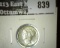 1943 Mercury Dime, BU value $15