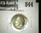 1947-D Roosvelt Dime, BU toned, value $10