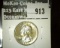 1958 Washington Quarter, BU, MS63 bvlaue $10, MS65 value $20