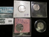 (3) different Buffalo Nickels dating back to 1926 & 1901 Liberty Nickel.