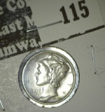 1940 S Mercury Dime, EF.