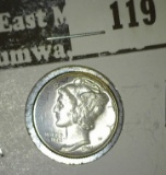 1941 D Mercury Dime, Choice Uncirculated.