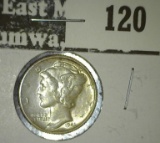 1941 S Mercury Dime, Choice AU.