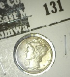 1944 D Mercury Dime, AU.