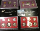 1980 S, 81 S, 86 S, & 88 S U.S. Proof Sets in original boxes of issue.