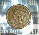 1851 U.S. Large Cent, Fine.