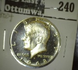 1968 S Deep Cameo Silver Proof Kennedy Half Dollar.