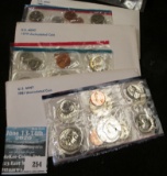 1979, 80, & 81 U.S. Mint Sets in original cellophane. ($13.46 face value).