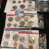 1979, 80, & 81 U.S. Mint Sets in original cellophane ($13.46 face value).