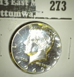 1969 S Silver Proof Kennedy Half Dollar.