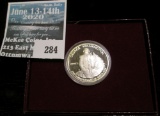 1982 S Gem Proof George Washington 90% Silver Commemorative Half Dollar in original box of issue.
