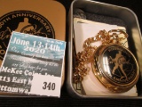 50th Anniversary Elvis Presley Hound Dog pocket watch, in box w/COA