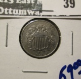 1869 Shield Nickel