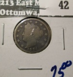 1884 V Nickel