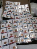 Group of 100 Lincoln Cents from Mint Sets, still in Mint Cello, BU coins, great for dealer stock or